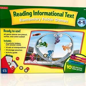 Lakeshore Reading Informational Text Elementary Folder Games Grades 4-5
